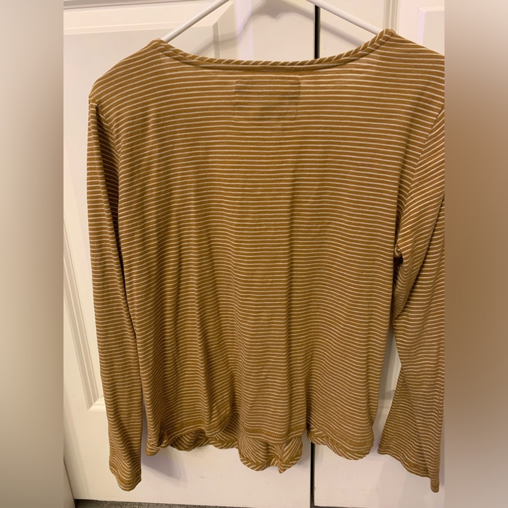Maeve Anthropologie Striped Long Sleeve Shirt M - Picture 4 of 4